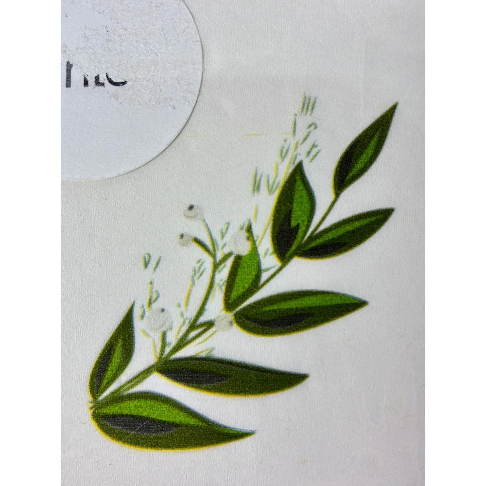 Paper Cocktail Napkins White Botanical Sprig/Lily of the Valley from Minted